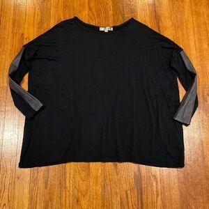 Red 23 Black With Leather (Faux Leather) Detail Size S